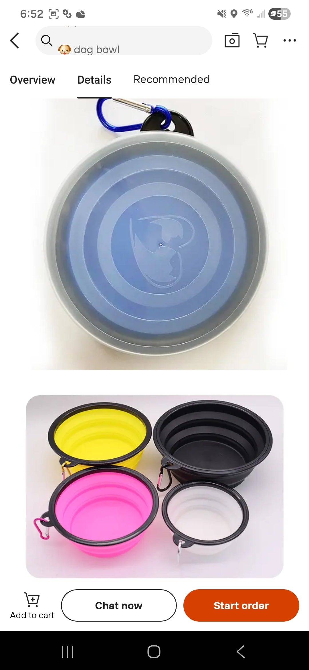 Silicone Travel Bowl dog bowl