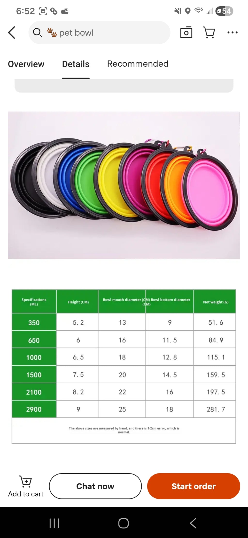 Silicone Travel Bowl dog bowl