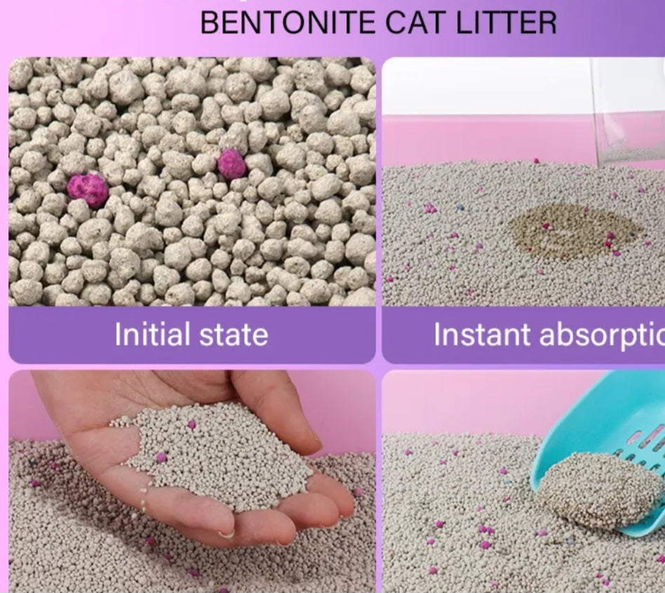 Cat News Bentonite Cat Litter  Lemon Sent 10 Lb